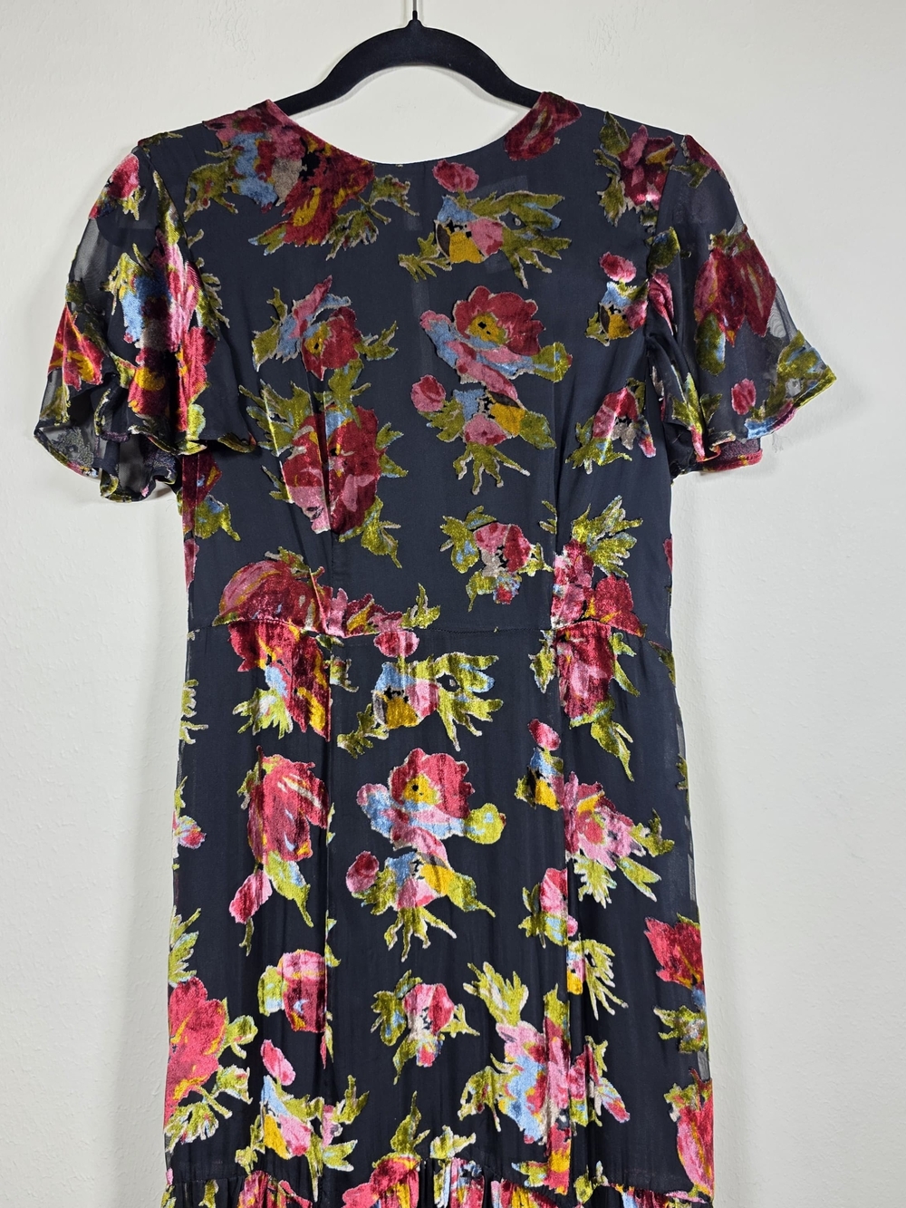 RIXO VELVET FLORAL GOWN SIZE 2 MSRP $675 - Picture 6 of 13